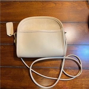 Vintage COACH Abbie 9017 bone leather bag